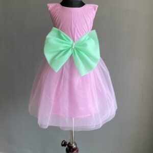 Lavender frock with Big bow Item : NZD-010 - Image 4