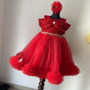 Red color frock collection: NZD-00101 - Image 3