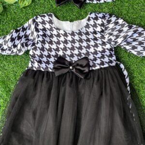 Black colour Party wear frock collection |Birthday wear frock : NZD-0010102 - Image 1