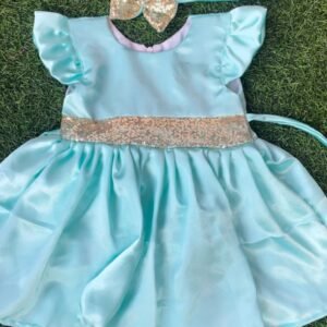 Sky Blue colour Party wear frock collection |Birthday wear frock | Nazdesign : NZD-0010133 - Image 1