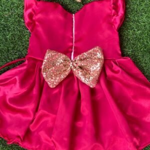 Magenta colour Party wear frock collection |Birthday wear frock | Nazdesign : NZD-0010137 - Image 2