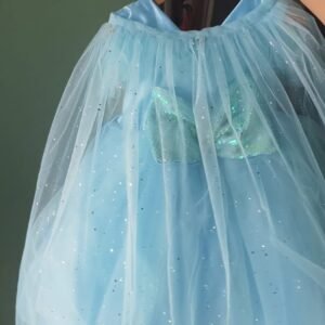 Sky Blue colour designer Partywear Frock collection: NZD-001045 - Image 4