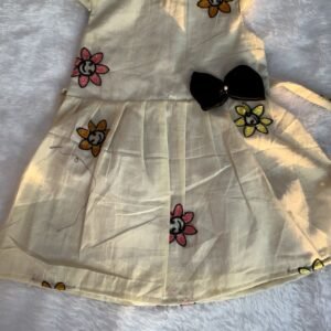 Kora cotton with flower multicolored frocks for girls : NZD- 0010143 - Image 1