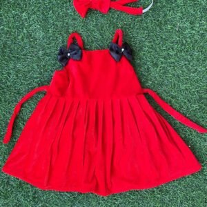 Red Velvet frocks frock Nazdesign : NZD-0010200 - Image 2