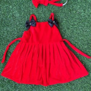 Red Velvet frocks frock Nazdesign : NZD-0010200 - Image 1