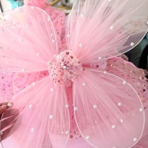 Baby Pink colour designer Partywear Frock collection: NZD-BD-0001002 - Image 5