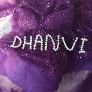 Purple colour designer Partywear Frock collection: NZD-BD-0001003 - Image 7