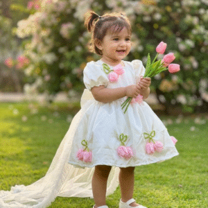 Flower designer Partywear Frock collection: NZD-BD-0001007 - Image 1